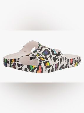 Cole Haan Findra Pool Slide Sandals Multicolor Leopard Women's Size 7
